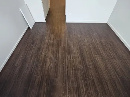 After tile restoration results showing grout improvement